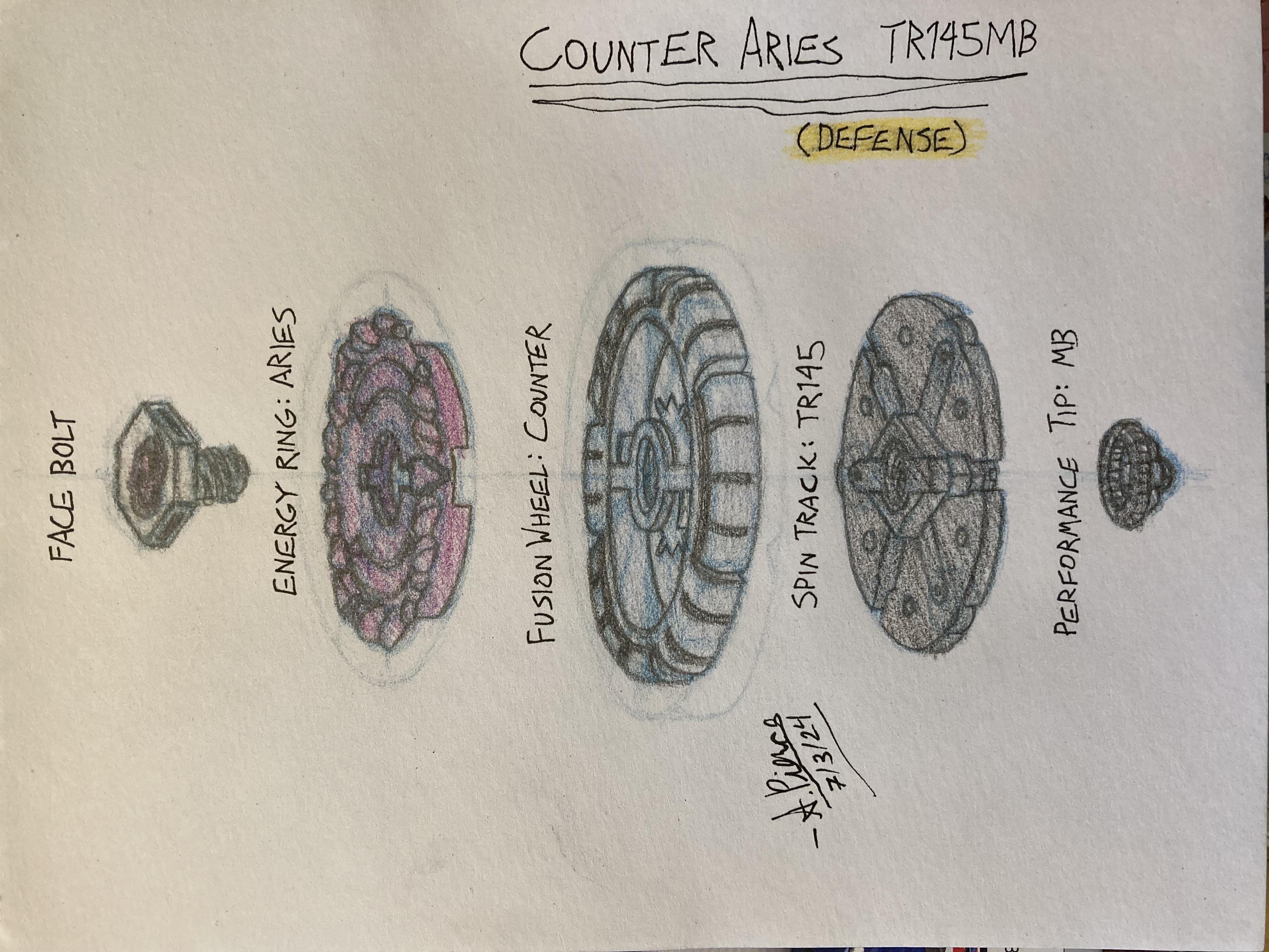 Beyblade Mini-Build: Counter Aries TR145MB